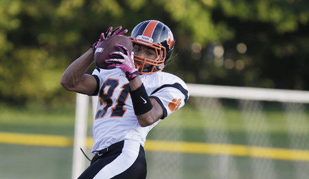 Doryan Beach catches the ball for Withrow.